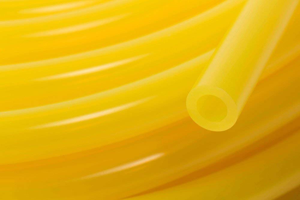 Tarsons Tygon F-4040-A yellow tubing for fuel and lubricant transfer with visual flow monitoring.