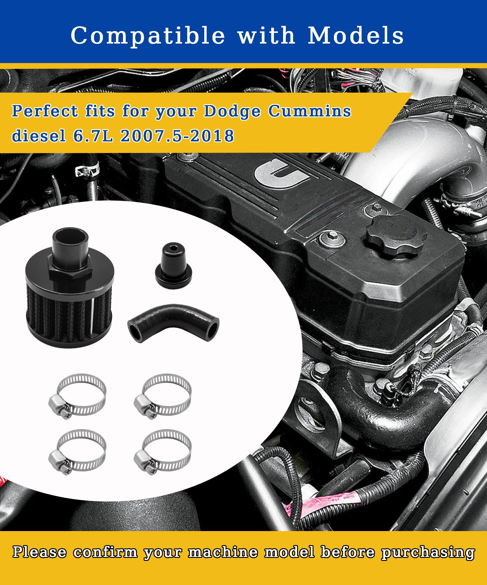 Taruimoo kit installed on Dodge Cummins 6.7L, example of straightforward maintenance.