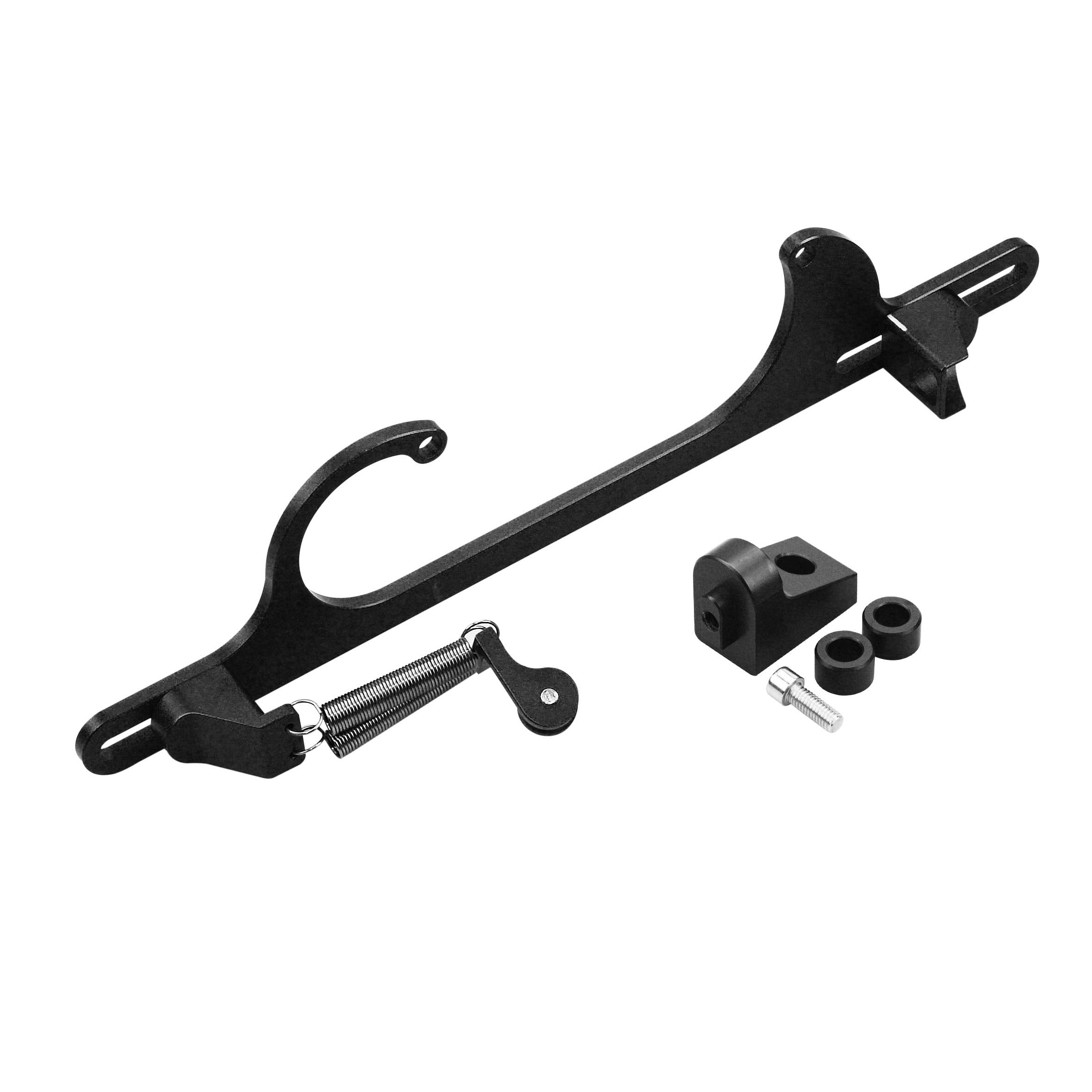 Close-up of hardware and brackets included in TASAN RACING kit