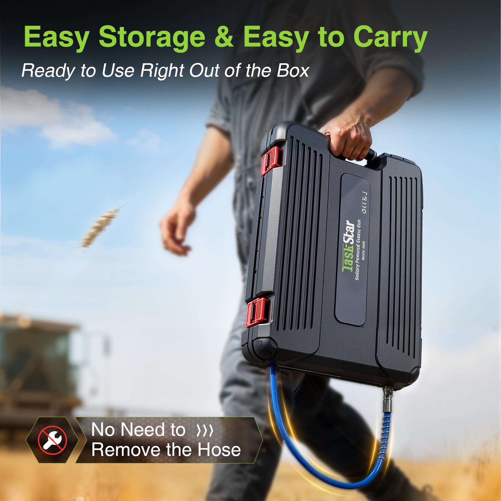 TaskStar ergonomic one-handed operation reduces fatigue on long jobs