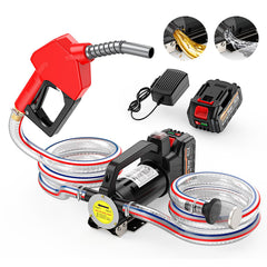 TaskStar fuel transfer pump cordless front view, portable for quick fuel moves.