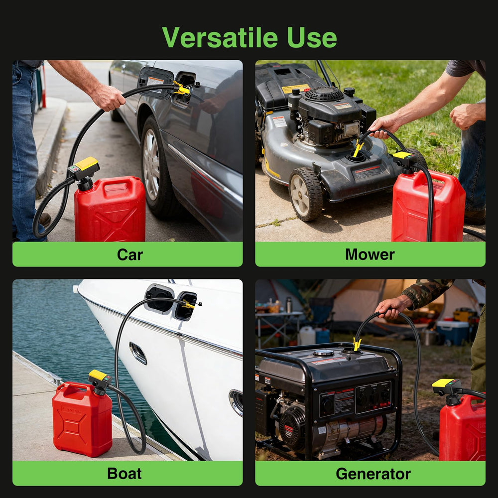 TaskStar multi-liquid capability supports gasoline, diesel, kerosene, oils.