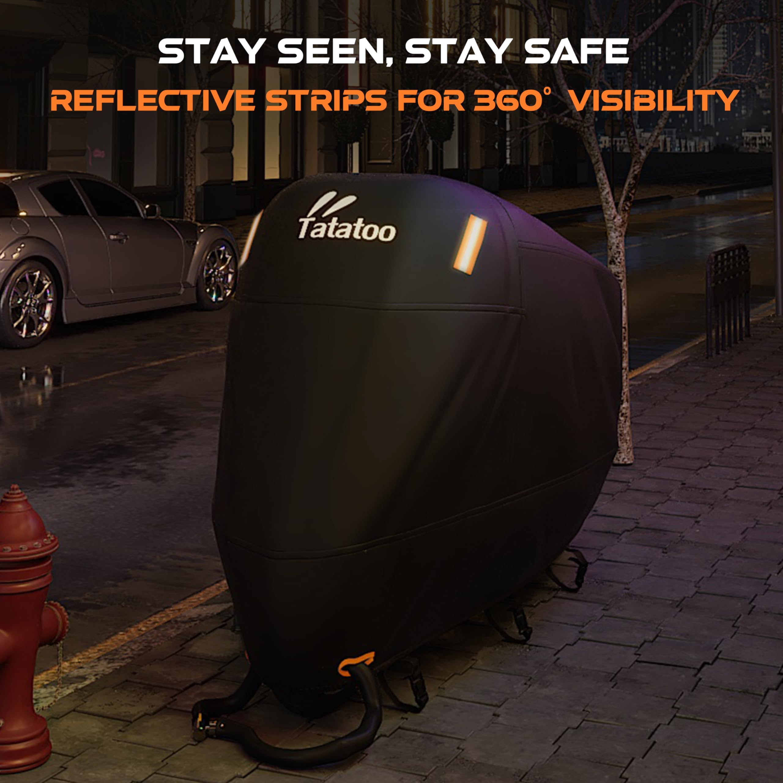 TATATOO reflective strips enhance night visibility for safer parking