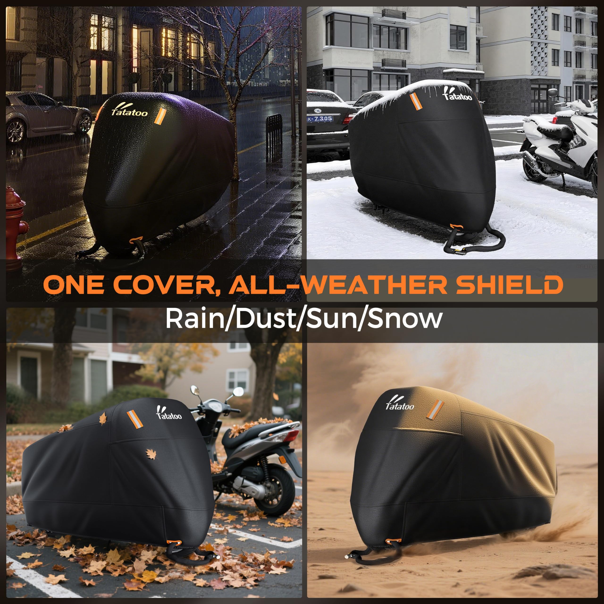 TATATOO universal fit covers mid size to small motorcycles