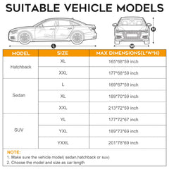 TATATOO car cover side zipper for easy car-entry access
