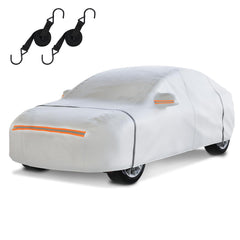 TATATOO car cover six-layer waterproof design protecting a sedan from rain and dust