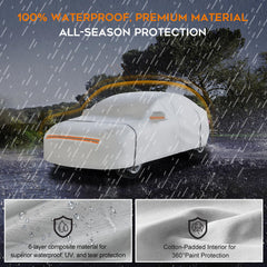 TATATOO car cover windproof hooks secure a snug fit