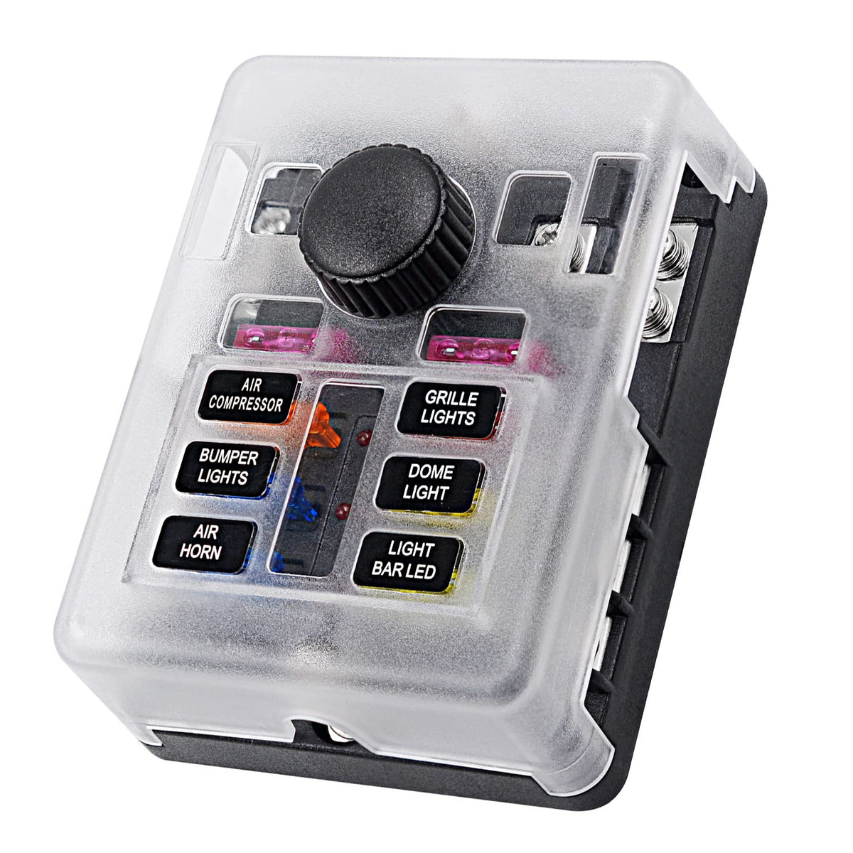 Tatida 12V fuse block waterproof 6-way for organized automotive wiring