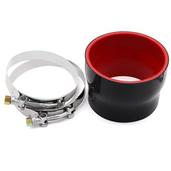 Taukealugs 4-ply reinforced silicone hose for durable high-temp performance.