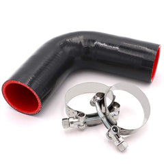 Taukealugs 90-degree elbow coupler for turbo piping with 2-inch bore.