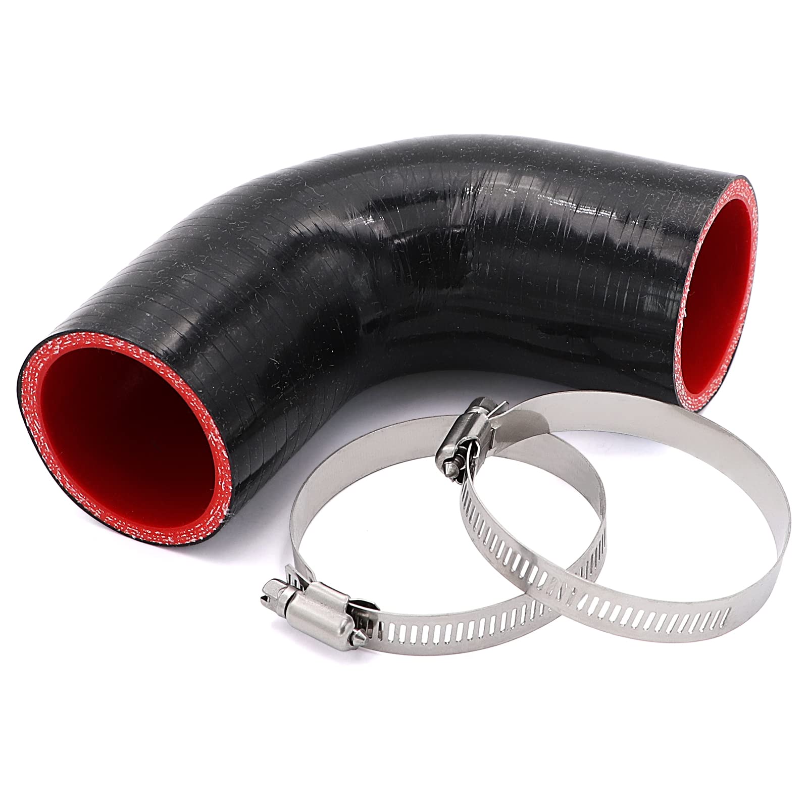 Taukealugs 90-degree elbow coupler hose for turbo piping.