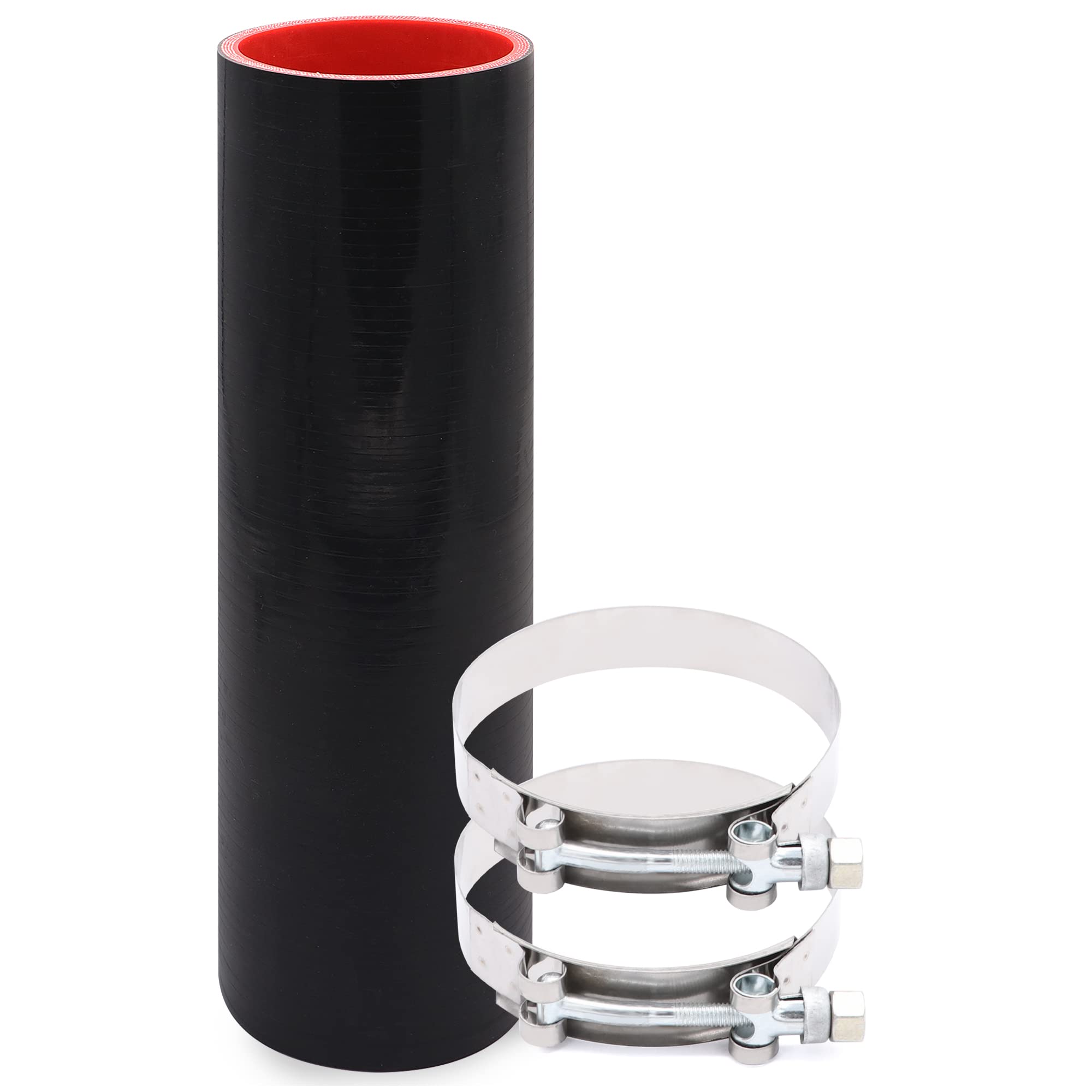 Taukealugs durable hose with clamps kit for quick installation.