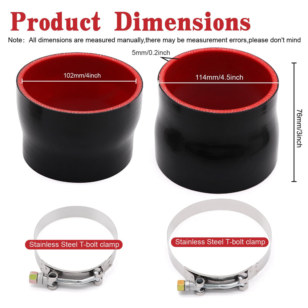 Taukealugs high-temperature silicone hose withstands heat during spirited driving.