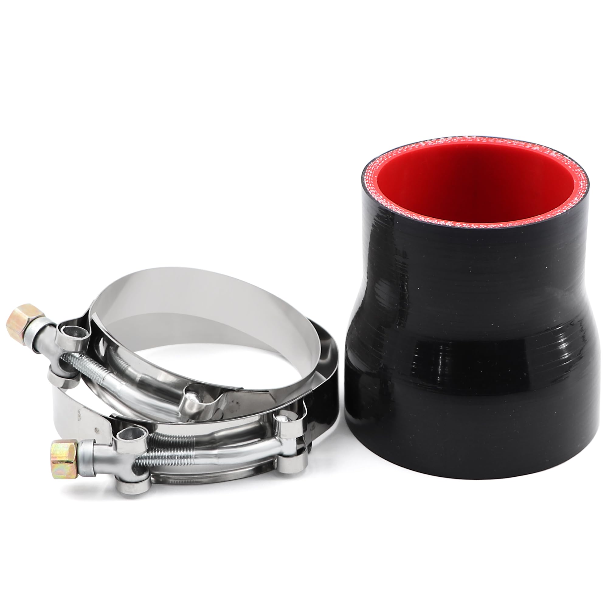 Taukealugs straight reducer coupler for 2.5–3 inch turbo piping, ready for secure connections