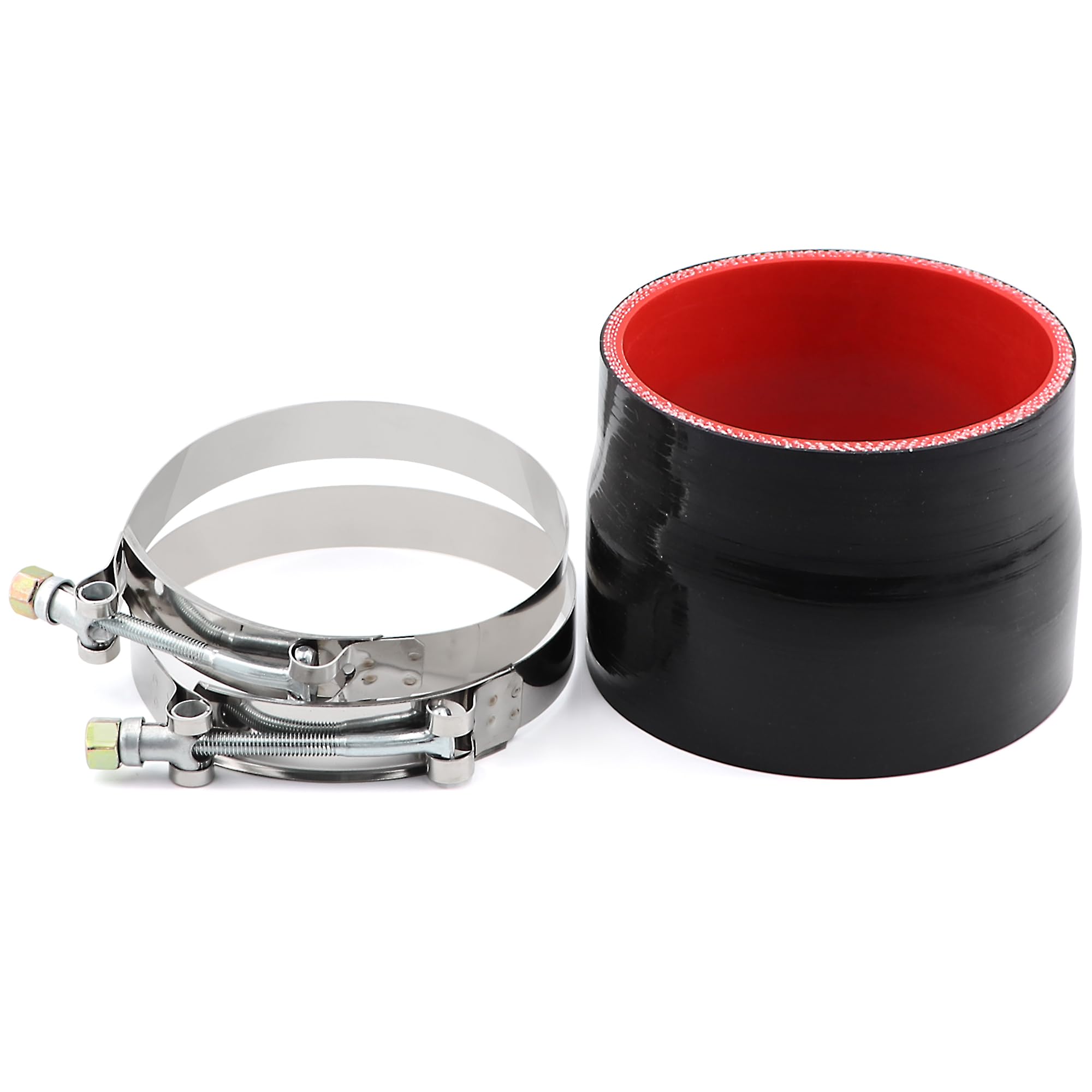 Taukealugs straight reducer silicone hose fits 3.75–4 in for turbo piping