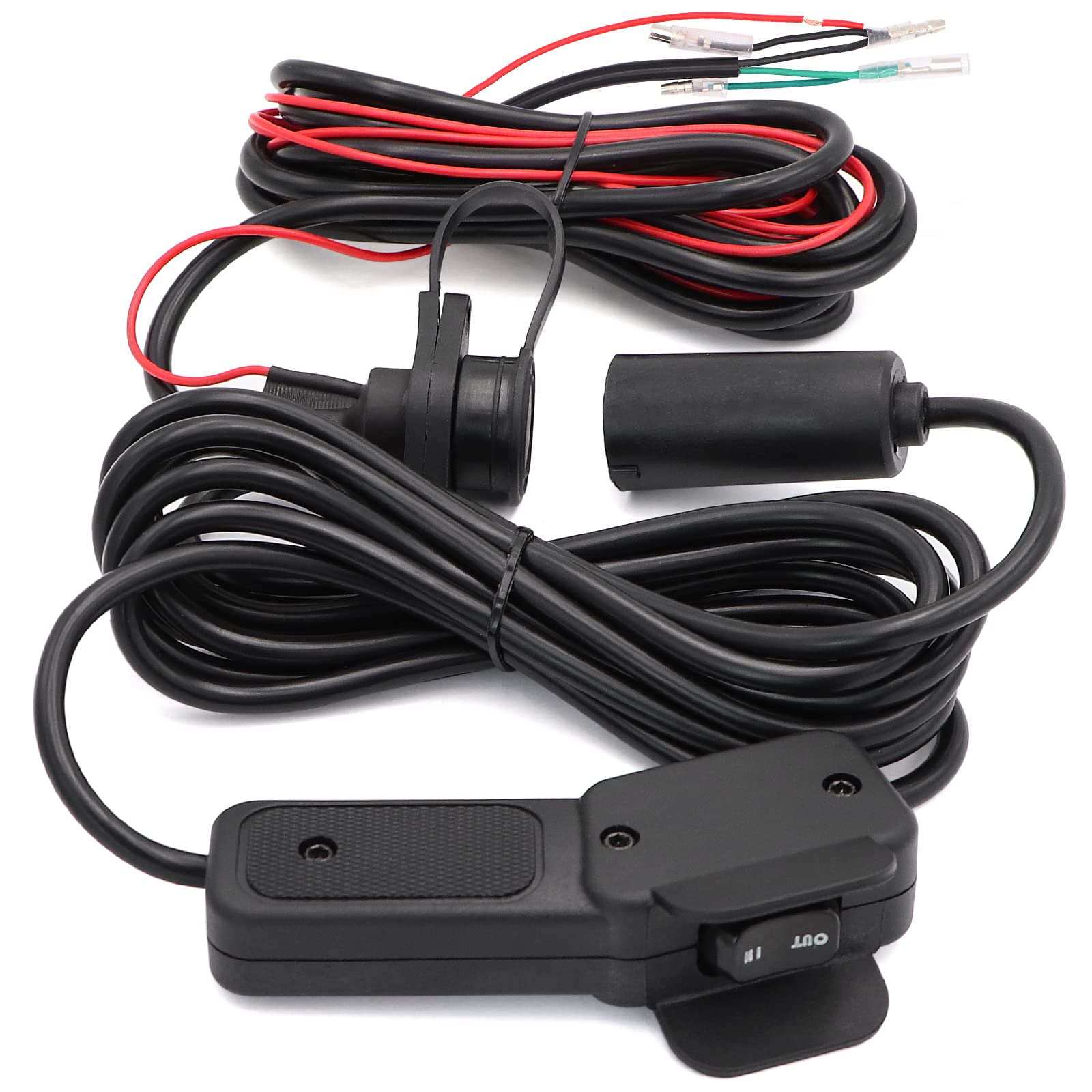 Taukealugs winch remote with ergonomic grip for comfortable handling.