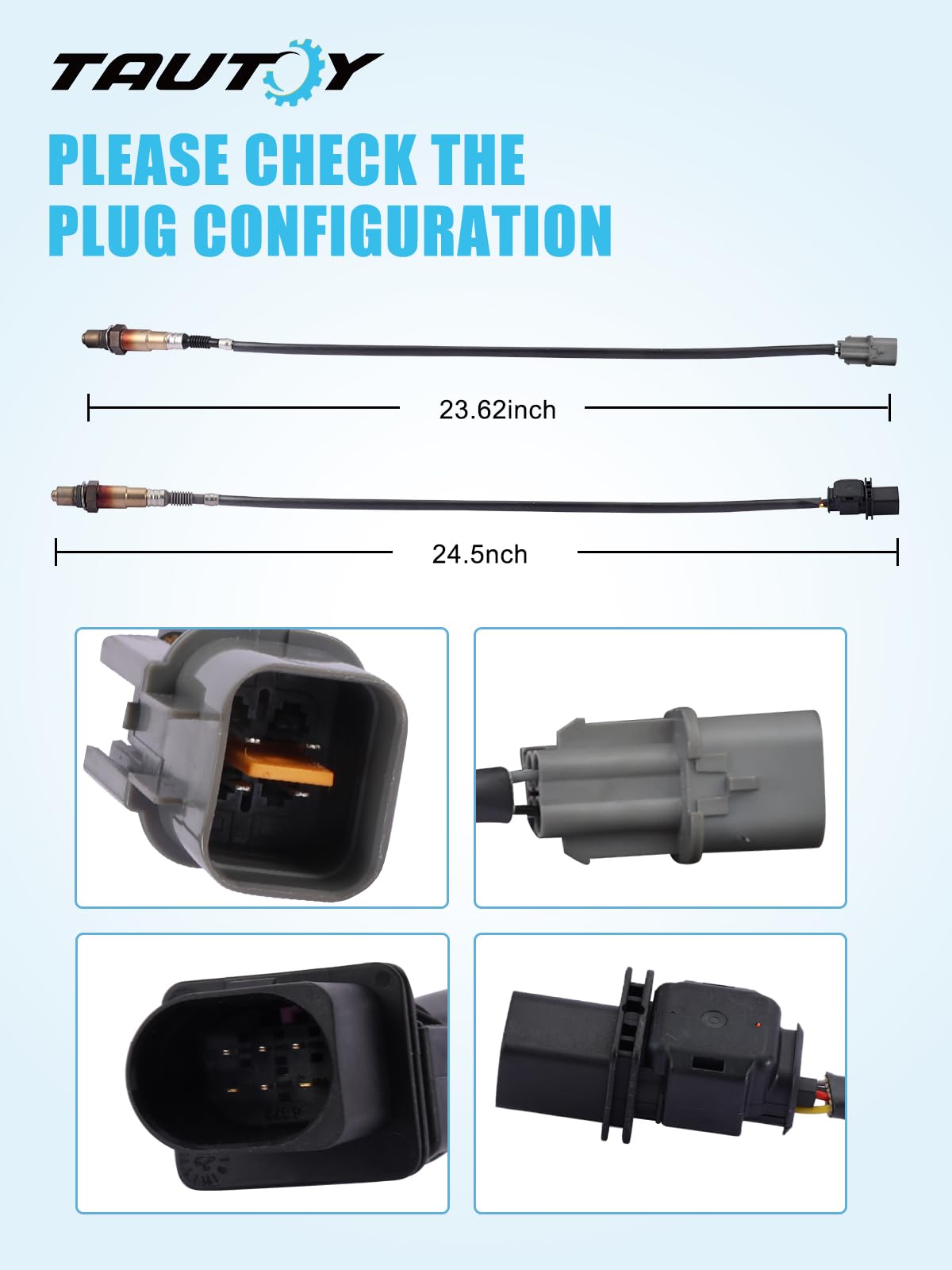 TAUTOY downstream oxygen sensor 234-4568 for accurate exhaust sensing and improved engine response.