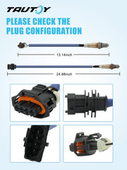 TAUTOY downstream oxygen sensor 234-4528 with stainless body for durable readings.
