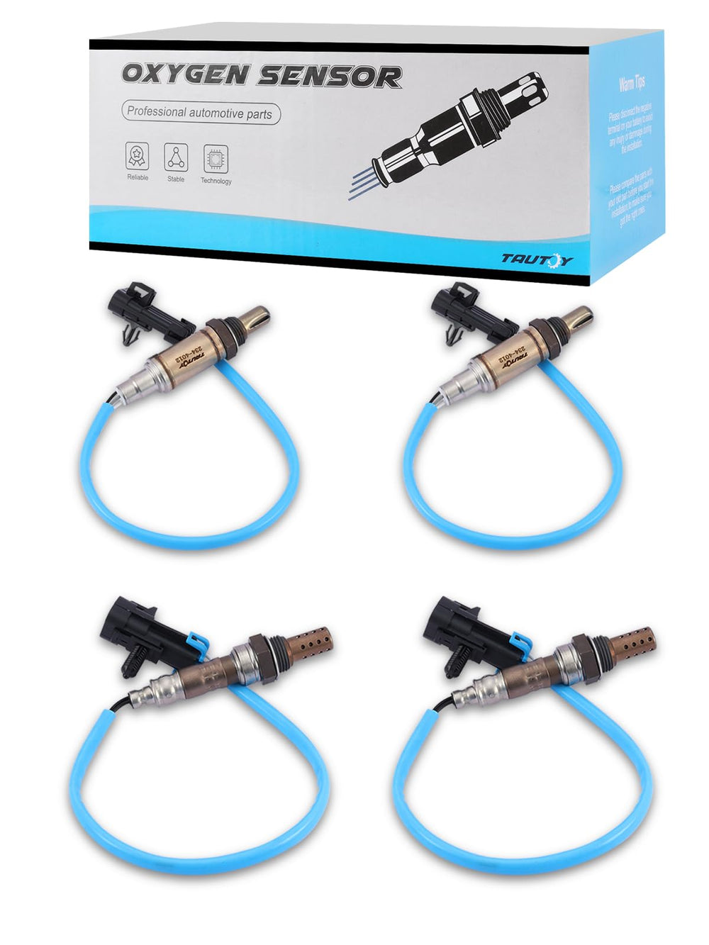 TAUTOY oxygen sensor upstream downstream 4pcs set for reliable engine monitoring.