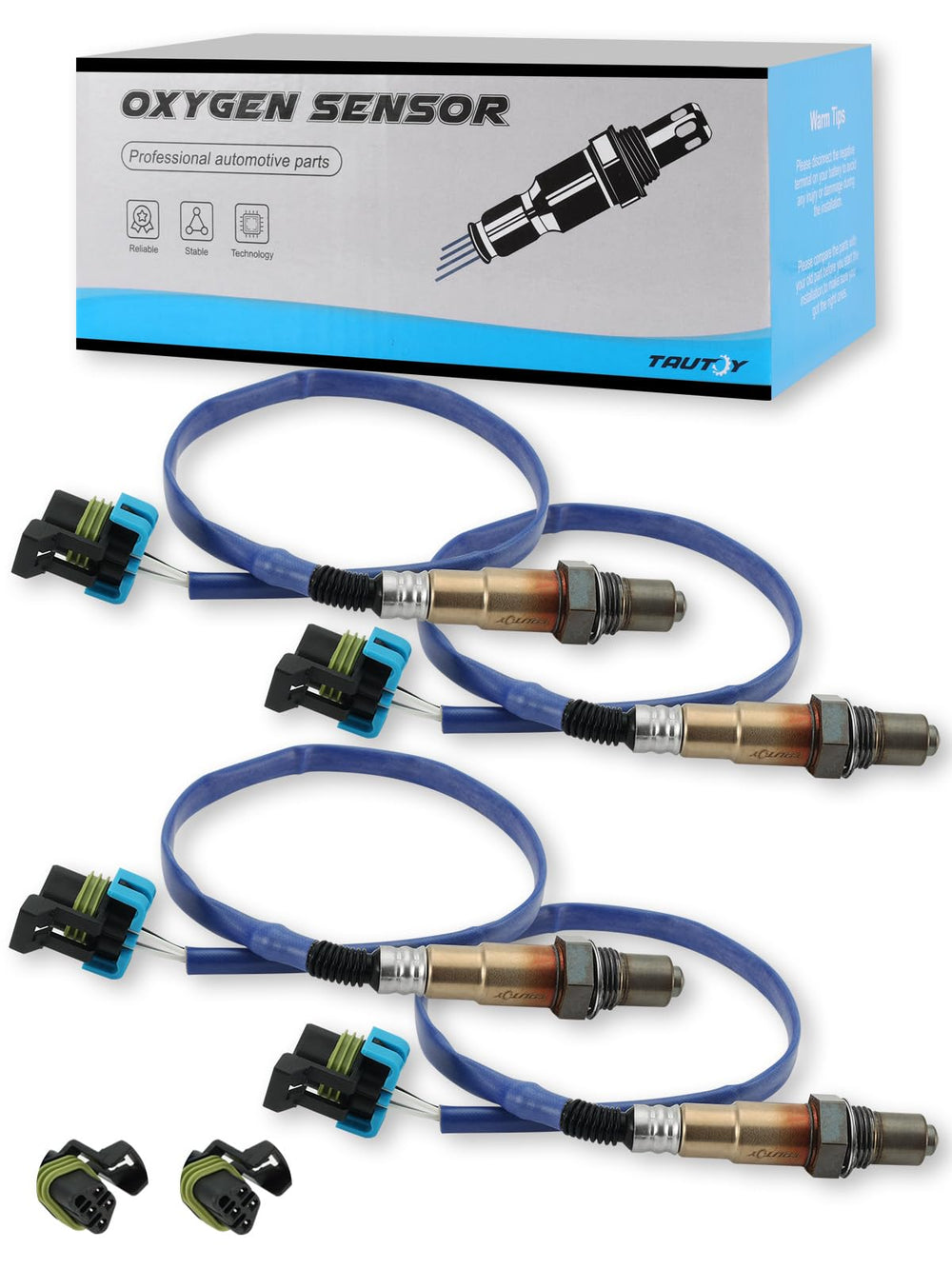 TAUTOY oxygen sensor upstream/downstream 4-piece kit improves engine response.