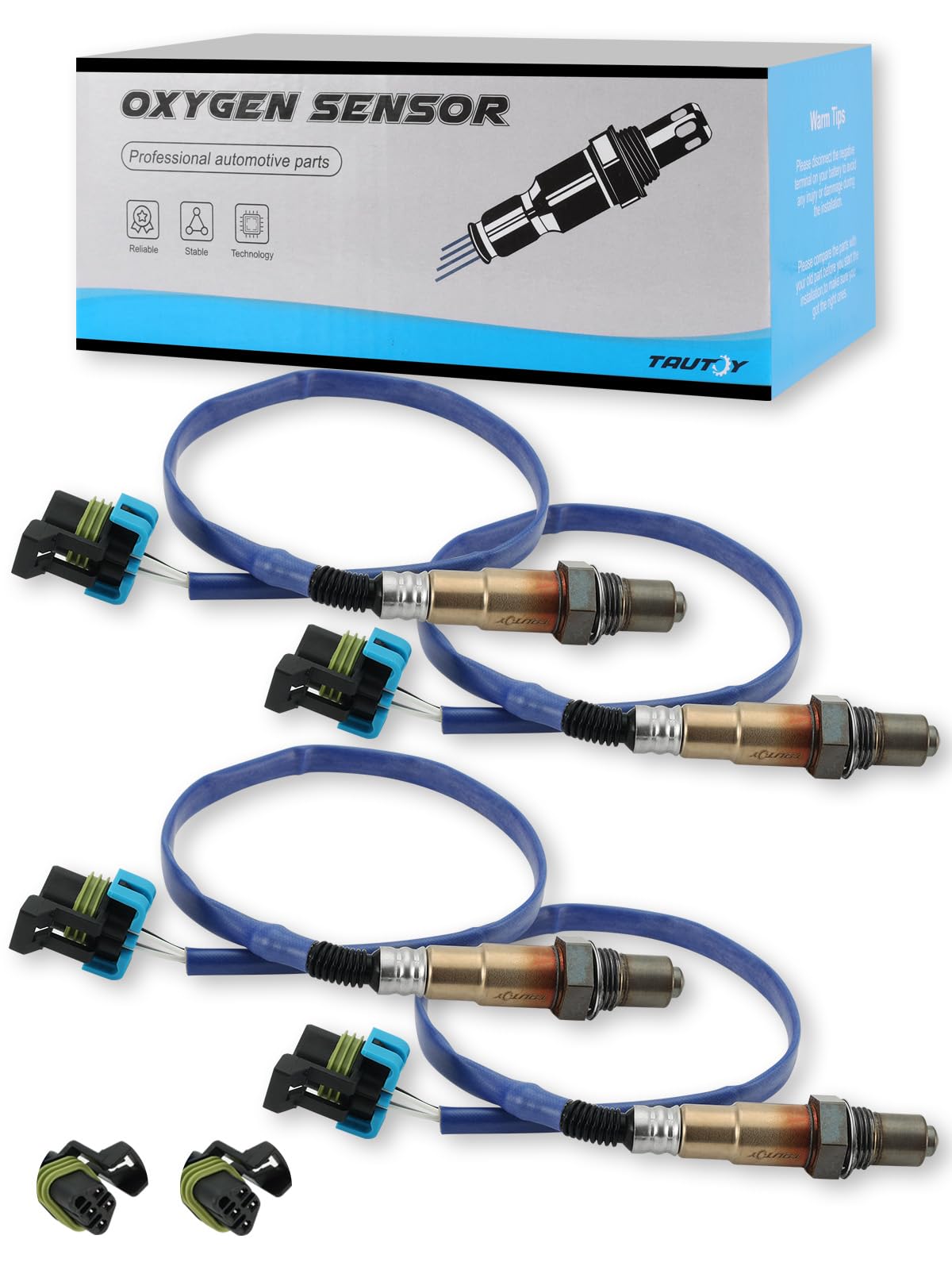 TAUTOY oxygen sensor upstream/downstream 4-piece kit improves engine response.