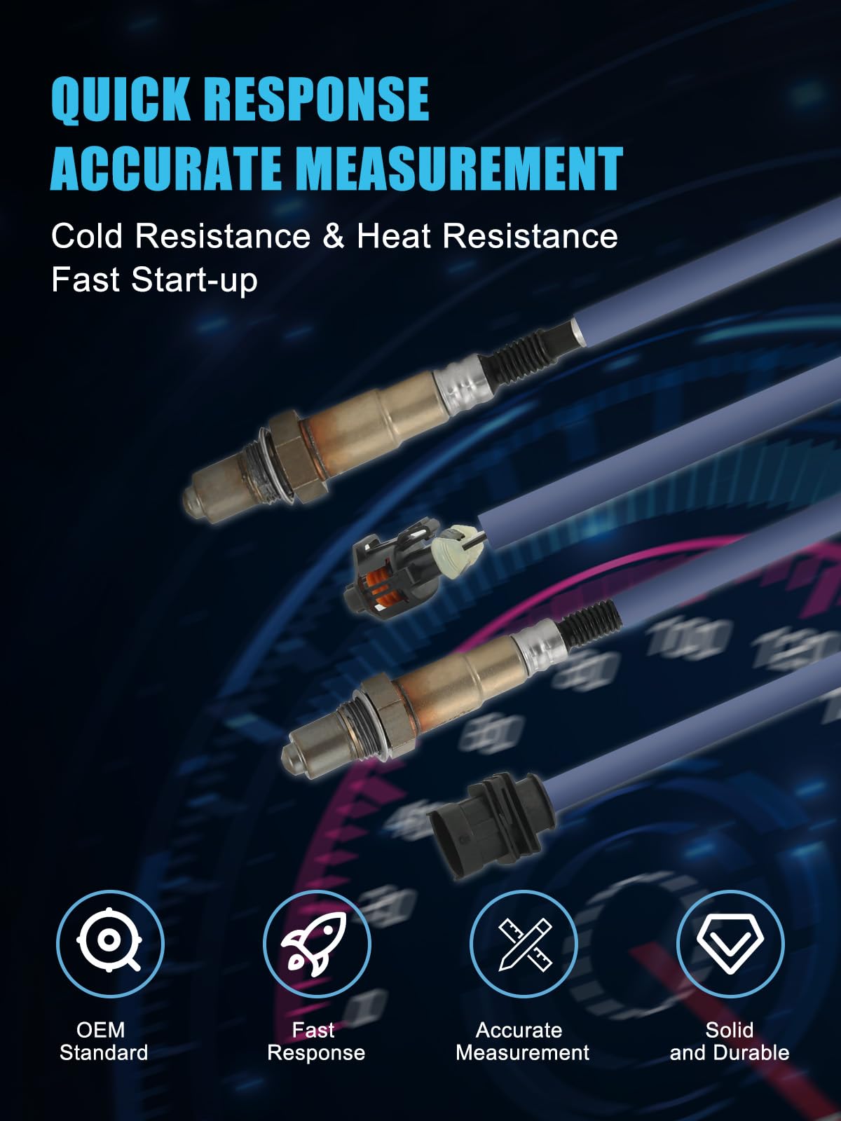 TAUTOY oxygen sensor wiring connector enables quick, secure installation.