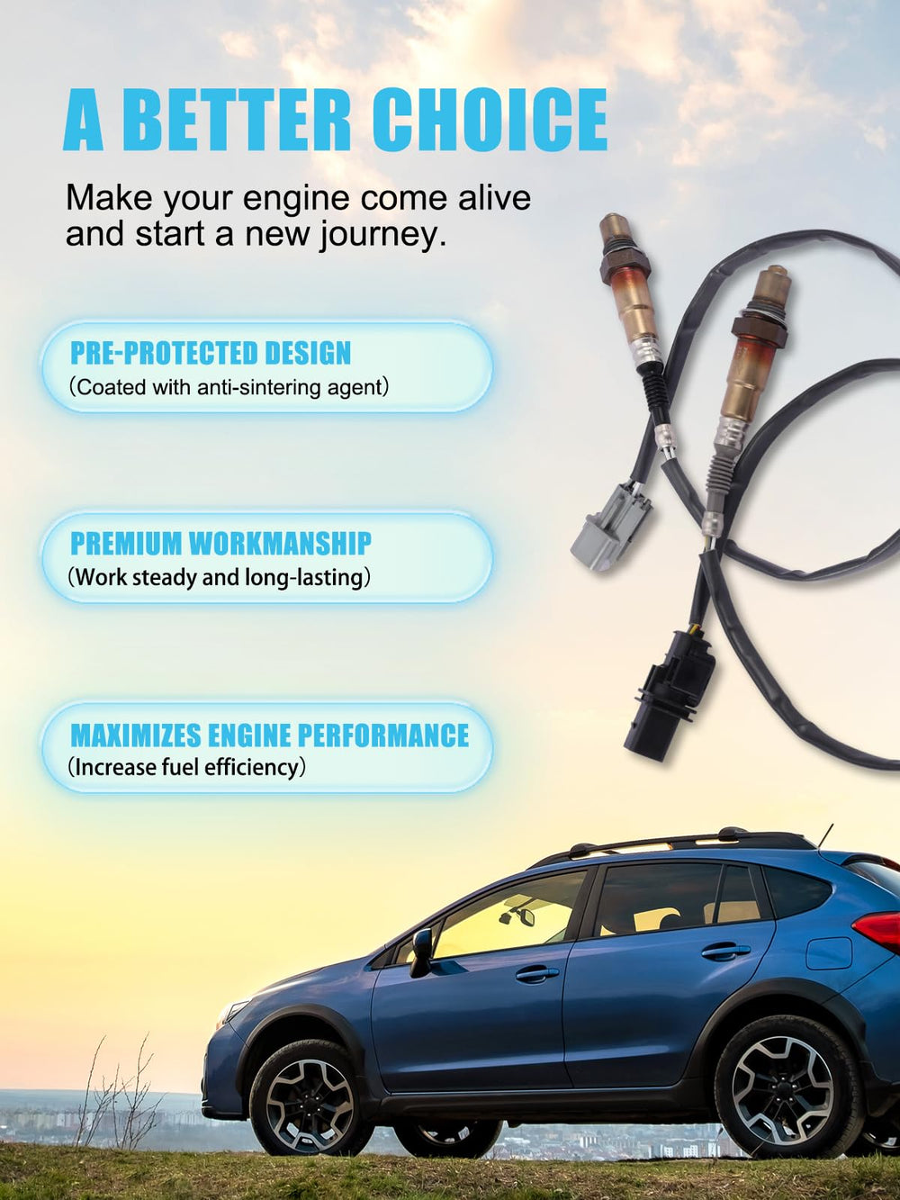 TAUTOY premium-performance sensor with stainless steel body for durable, long-lasting use.