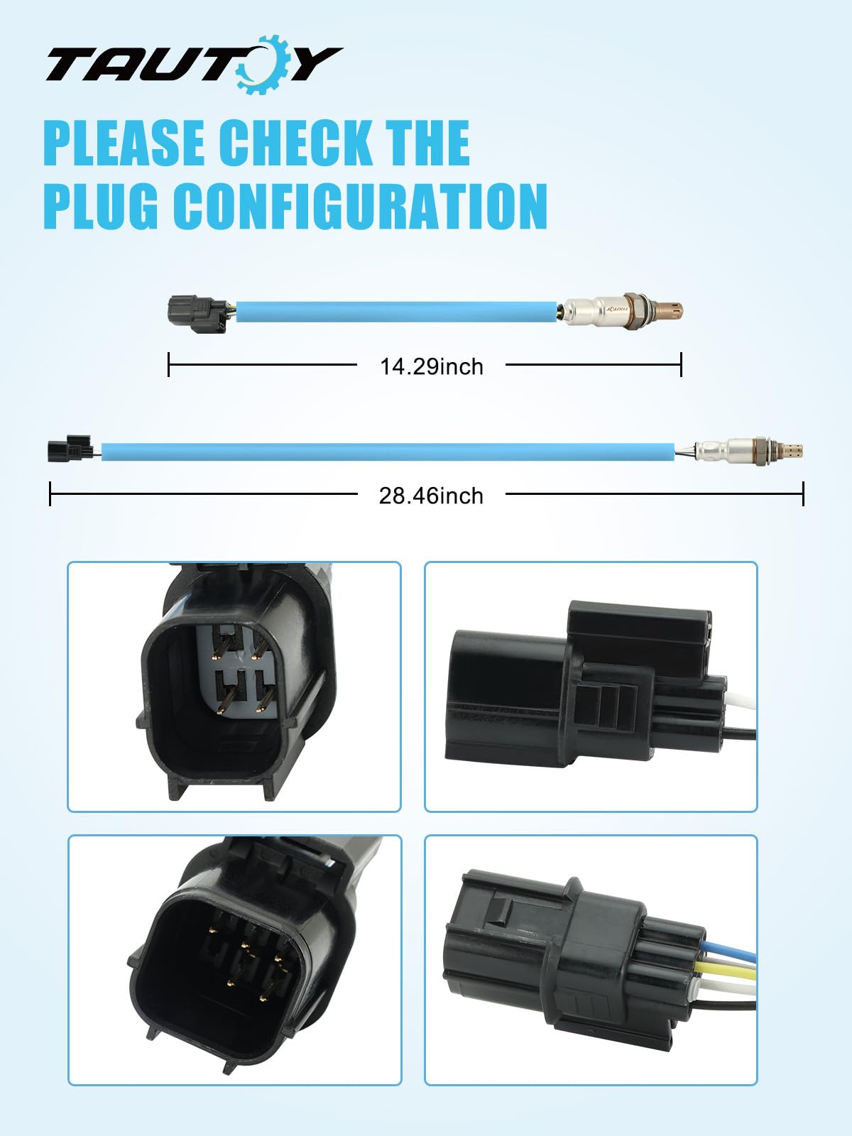 TAUTOY upstream sensor 36531-R70-A01 close-up demonstrates OEM-like fit
