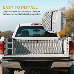 TAUYANG cargo net keeps groceries from sliding in the truck bed