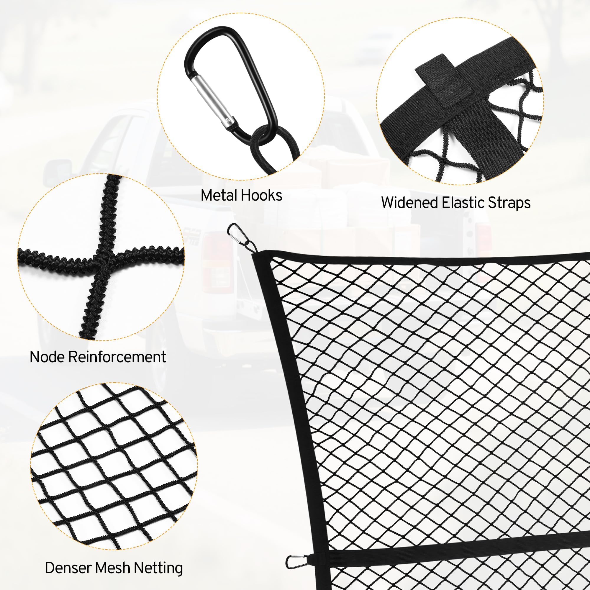 TAUYANG truck bed net keeps cargo surfaces safe from scratches during transit.