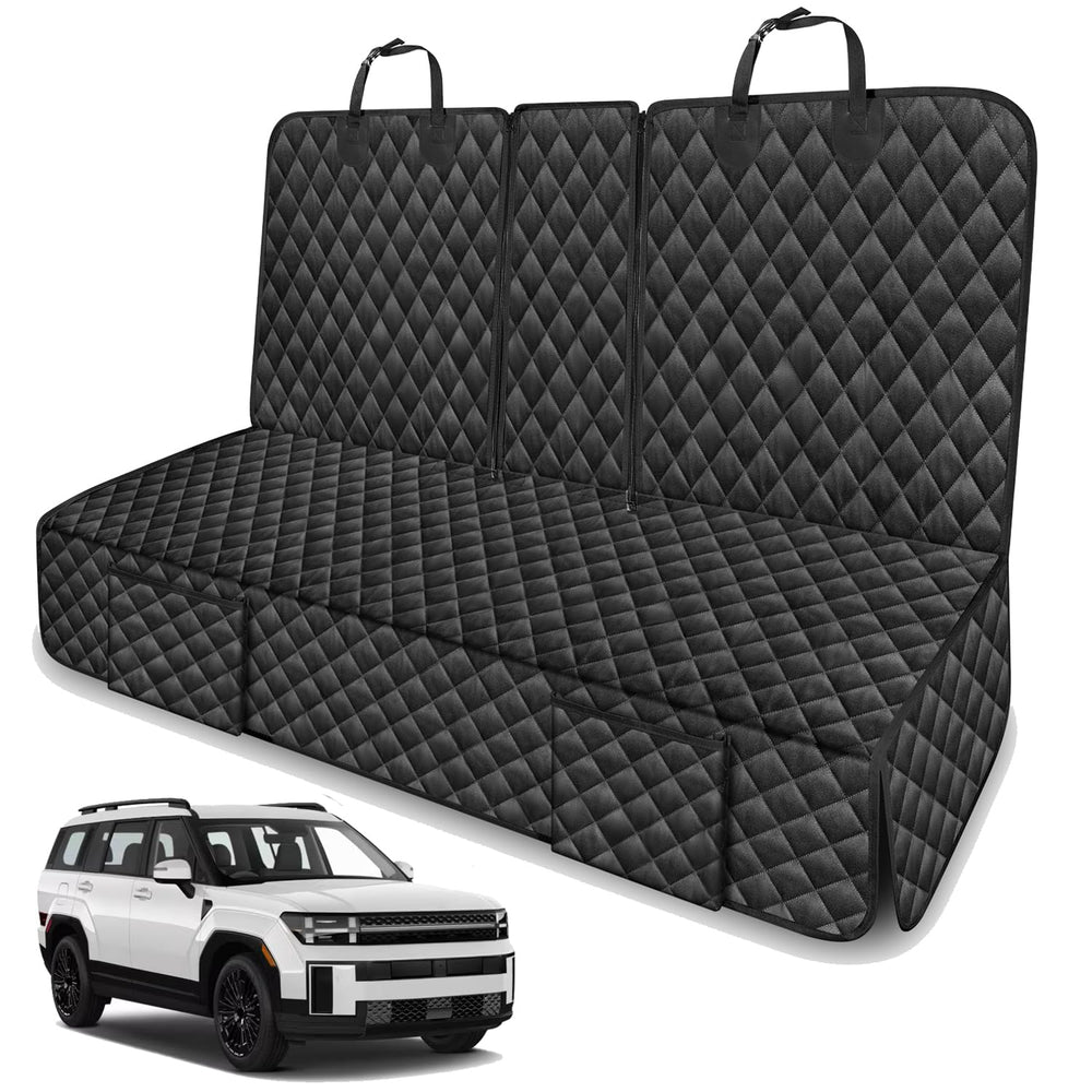TAUYANG backseat-fit dog cover for Hyundai Santa Fe protects upholstery from pets and dirt