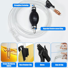 TaxRatinER copper siphon head designed for gravity or hand-pumped transfer.