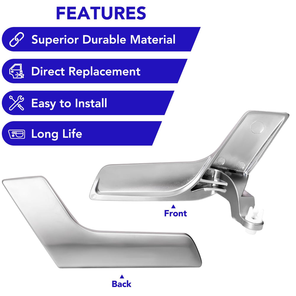 TAYATUO C class replacement door handle, matte silver, reliable fit.