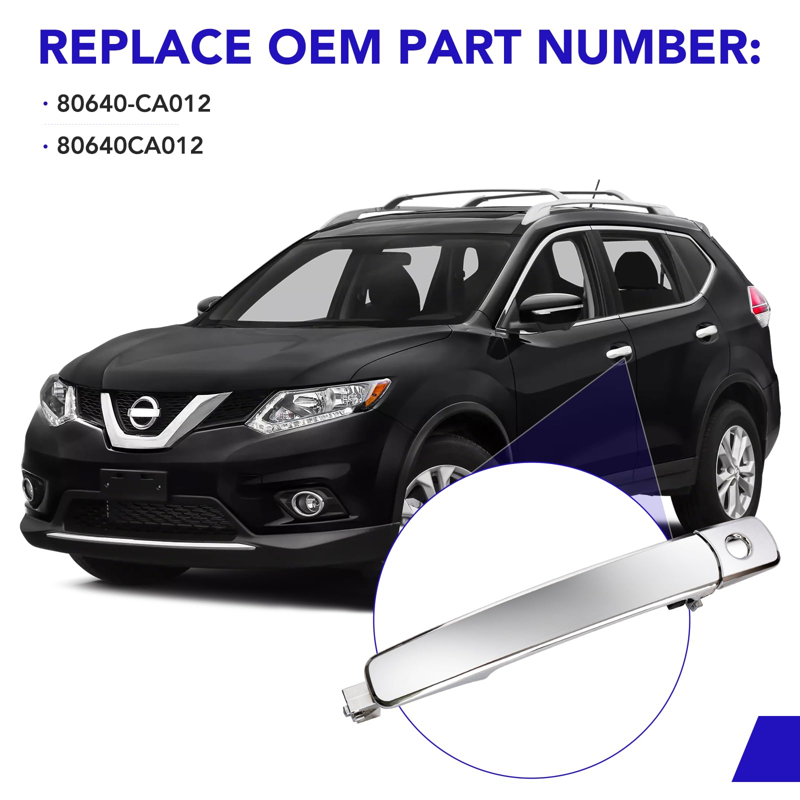 TAYATUO replacement part 80640-CA012 chrome left-front door handle ensures proper latch alignment