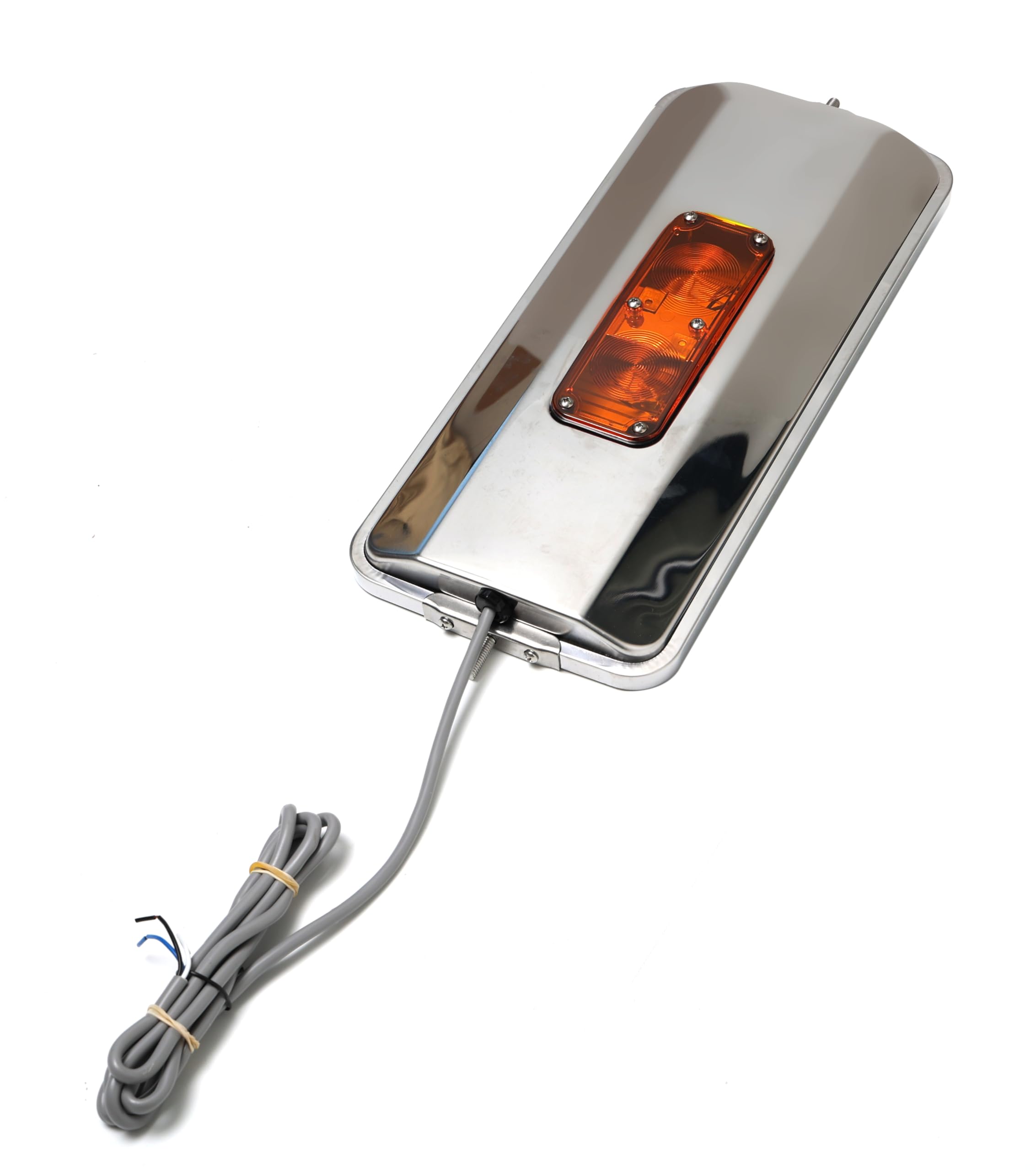 TBOZZ stainless steel mirror 7x16 front view for wider highway visibility