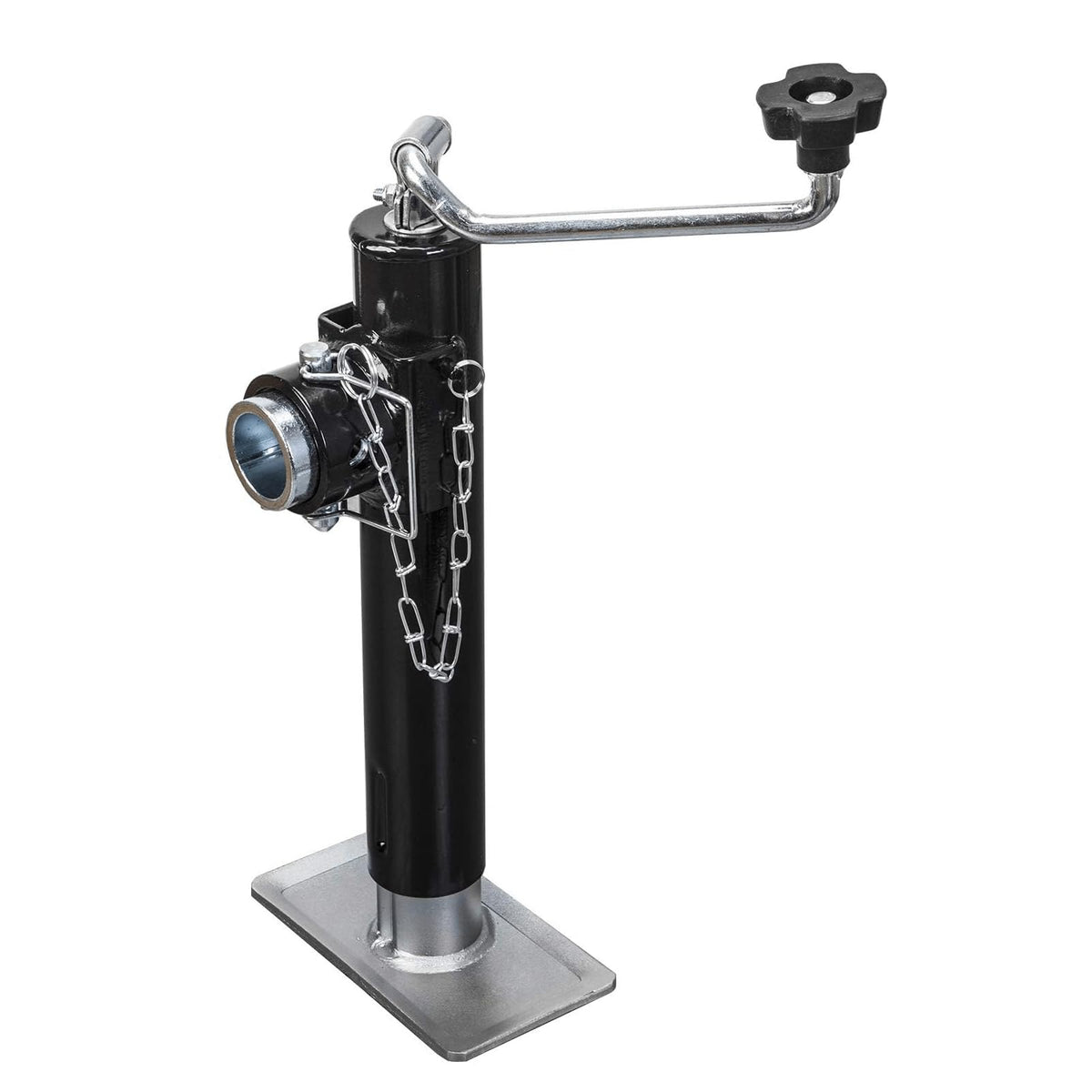 TCE ATR39003U-1 weld-on trailer jack mounted on a trailer tongue for sturdy lifting