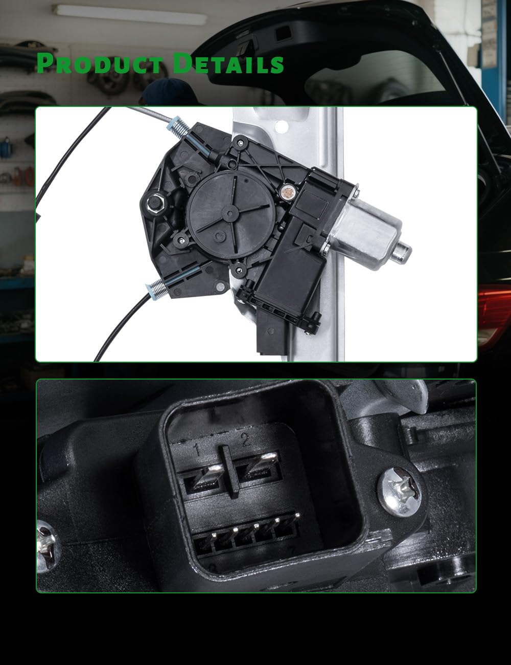 TCFWED motor assembly with direct replacement compatibility for 7-pin connectors.