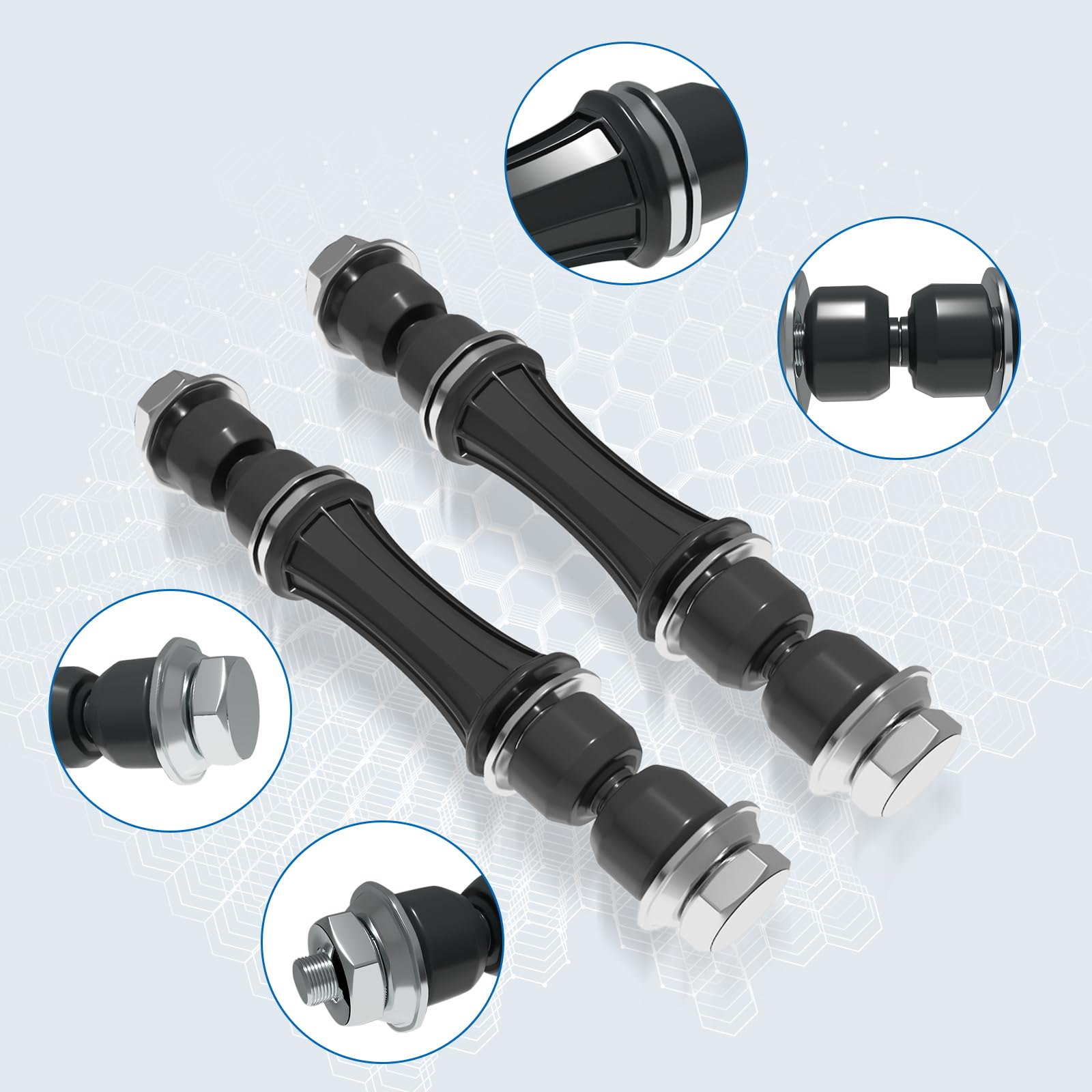 TCHENPART K700432 front stabilizer end link for GMC Sierra 1500 supports anti-roll control