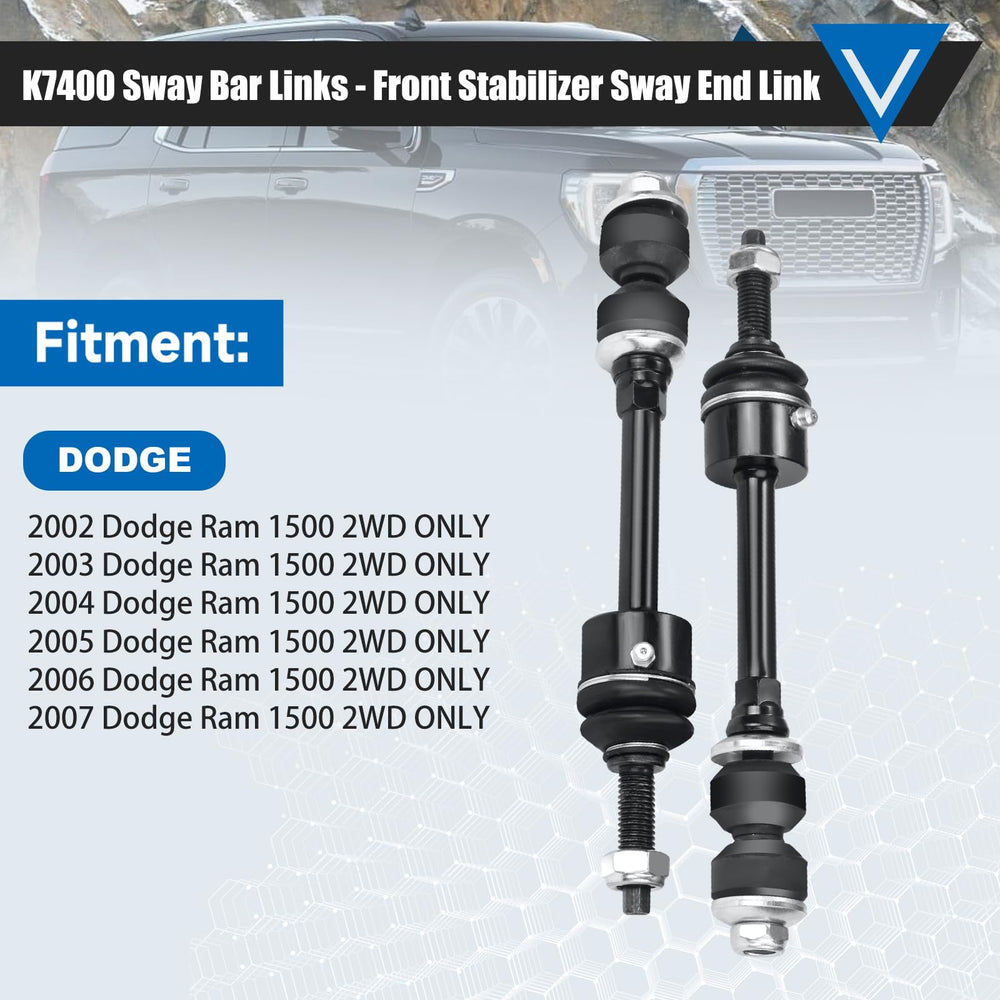 TCHENPART K7400 installed on Ram 1500 2WD with clear mounting points