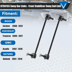 TCHENPART K750155 front stabilizer link for Chevrolet Traverse reduces vibrations for a smoother ride
