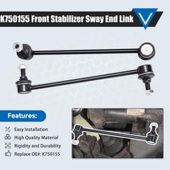 TCHENPART K750155 front stabilizer link for GMC Acadia improves anti-roll control on curves