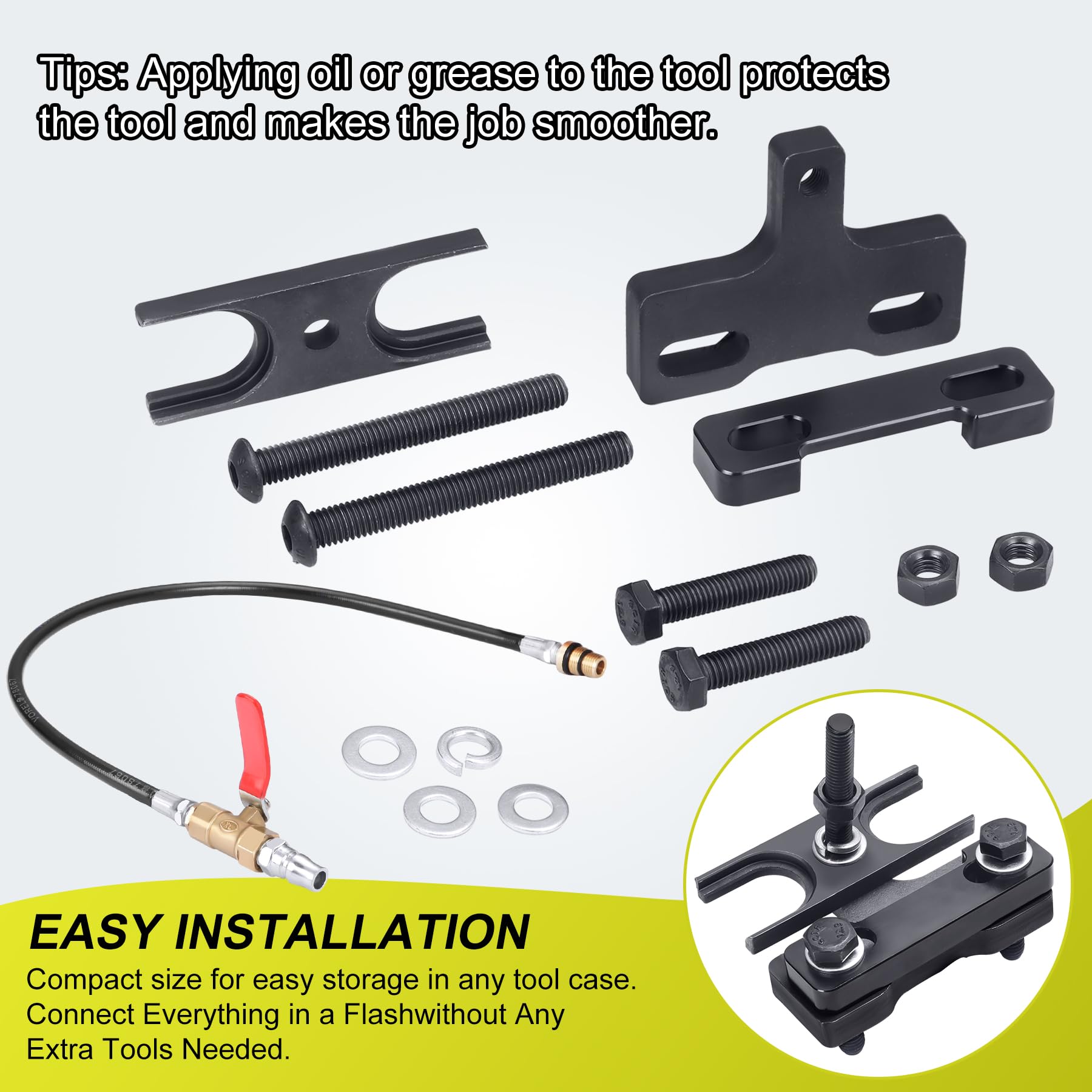 TCHENPART packaged tool with accessories ready for valve-spring servicing