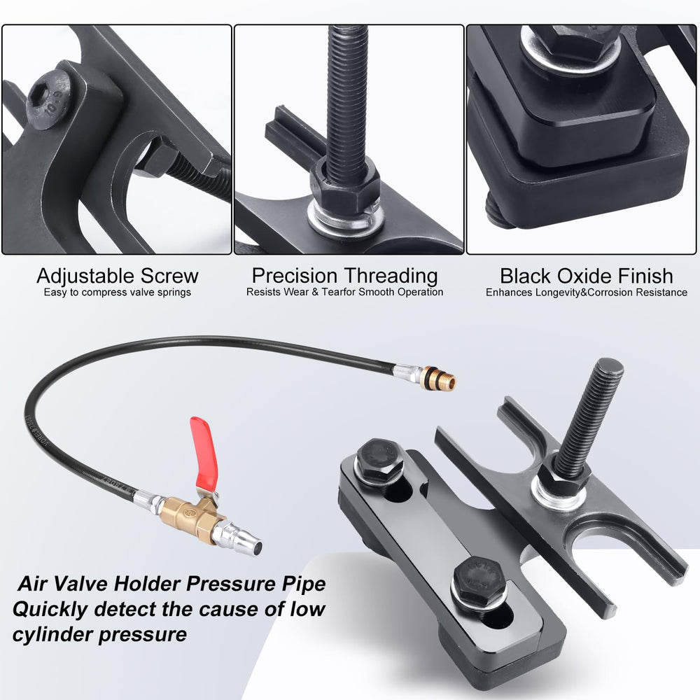 TCHENPART spark plug hole threading tool ensures accurate air pressure setup