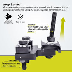 TCHENPART valve-spring compression in use demonstrates safe, efficient engine work