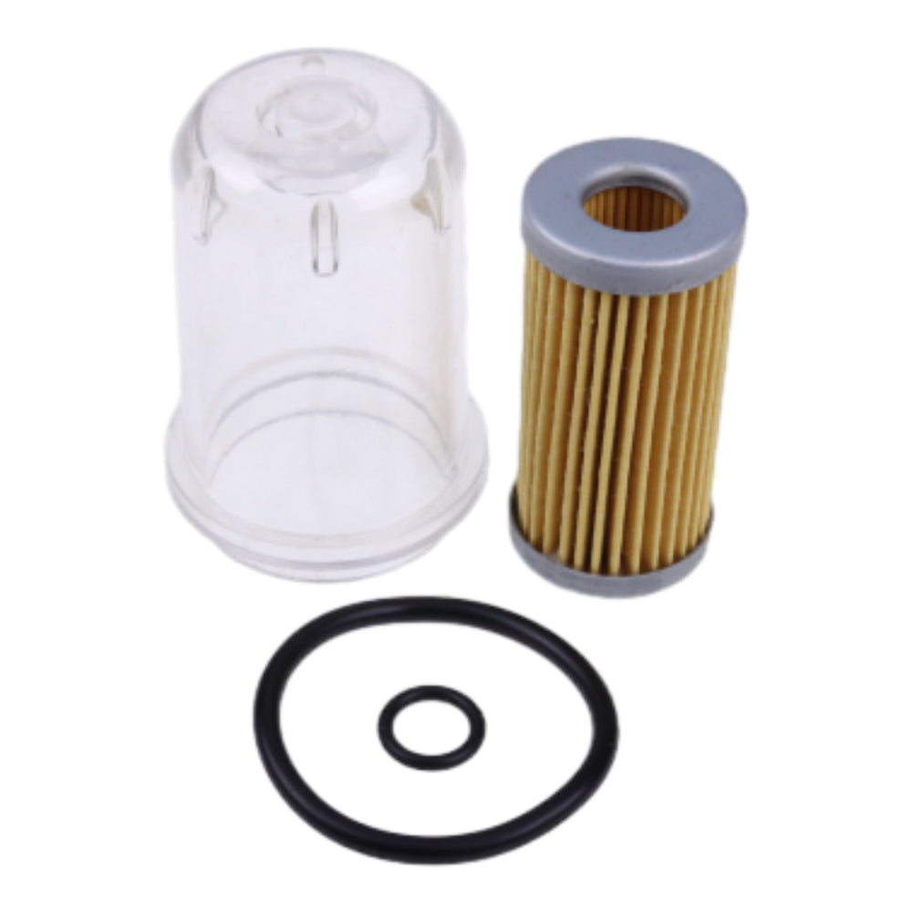 TCINDRR packaging and parts tray showing included items in the fuel filter set