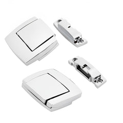 Aluminum construction detail for TCMI Tour Pack latch.