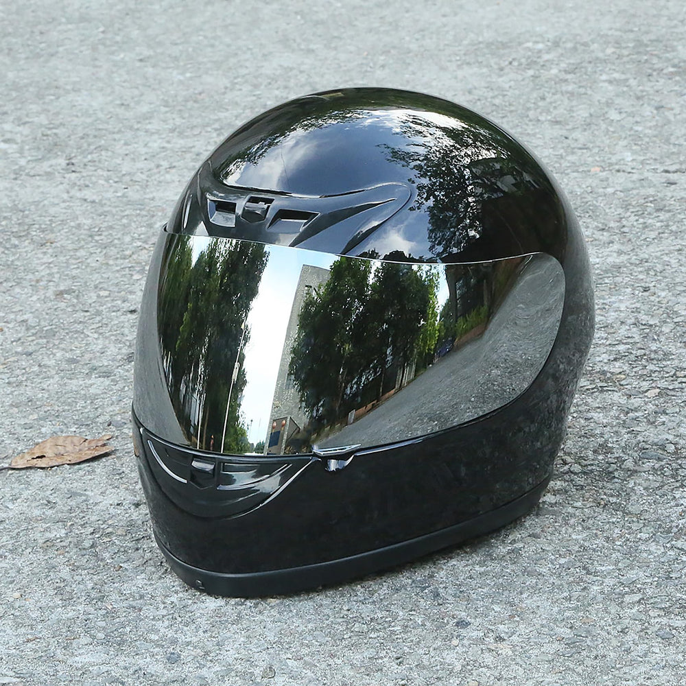 TCMT full-face helmet D-ring closure provides secure, adjustable fit