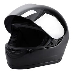 TCMT full-face helmet front shield offers clear visibility across conditions