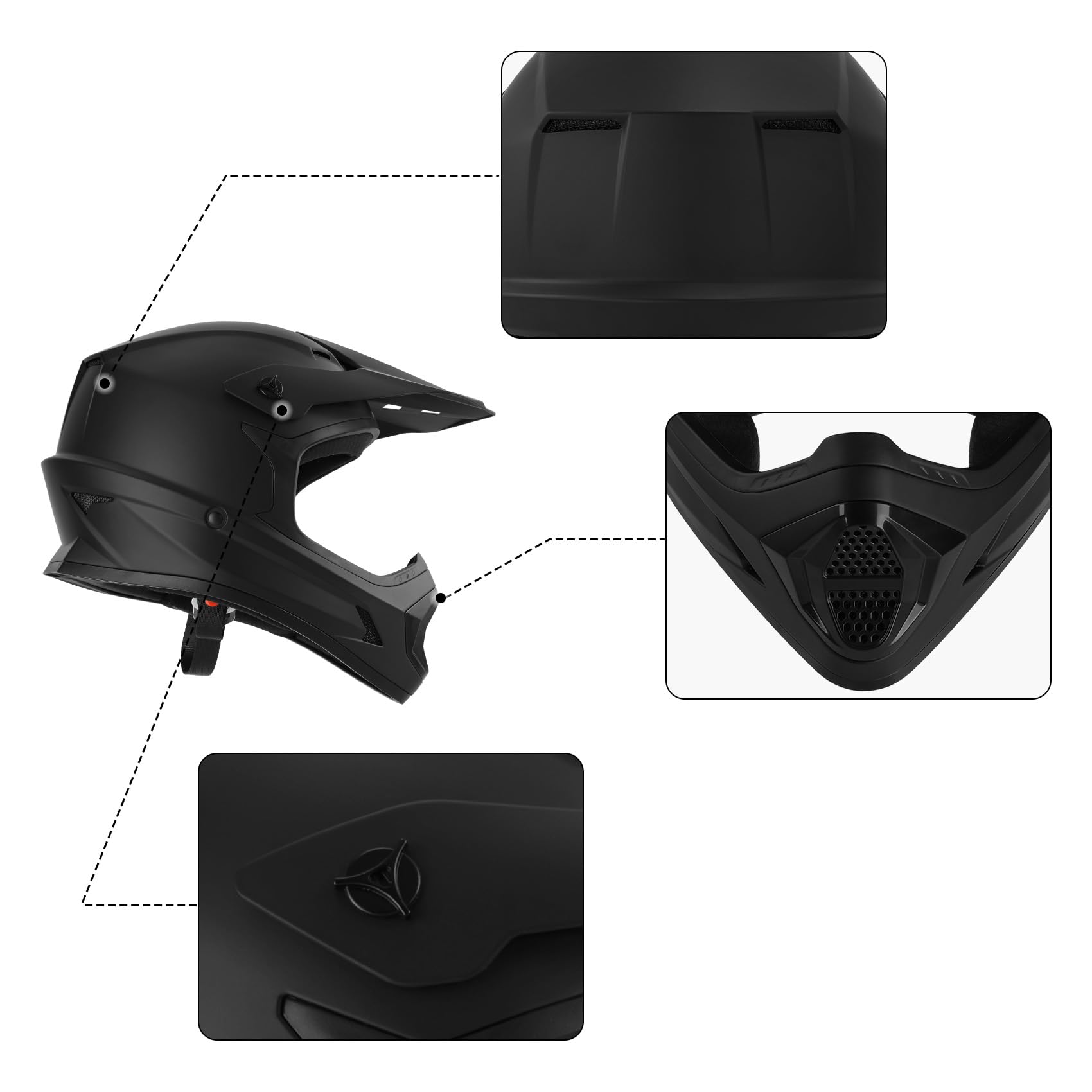 TCMT Four-in-one Kit Pack includes helmet, gloves, goggles, and bag