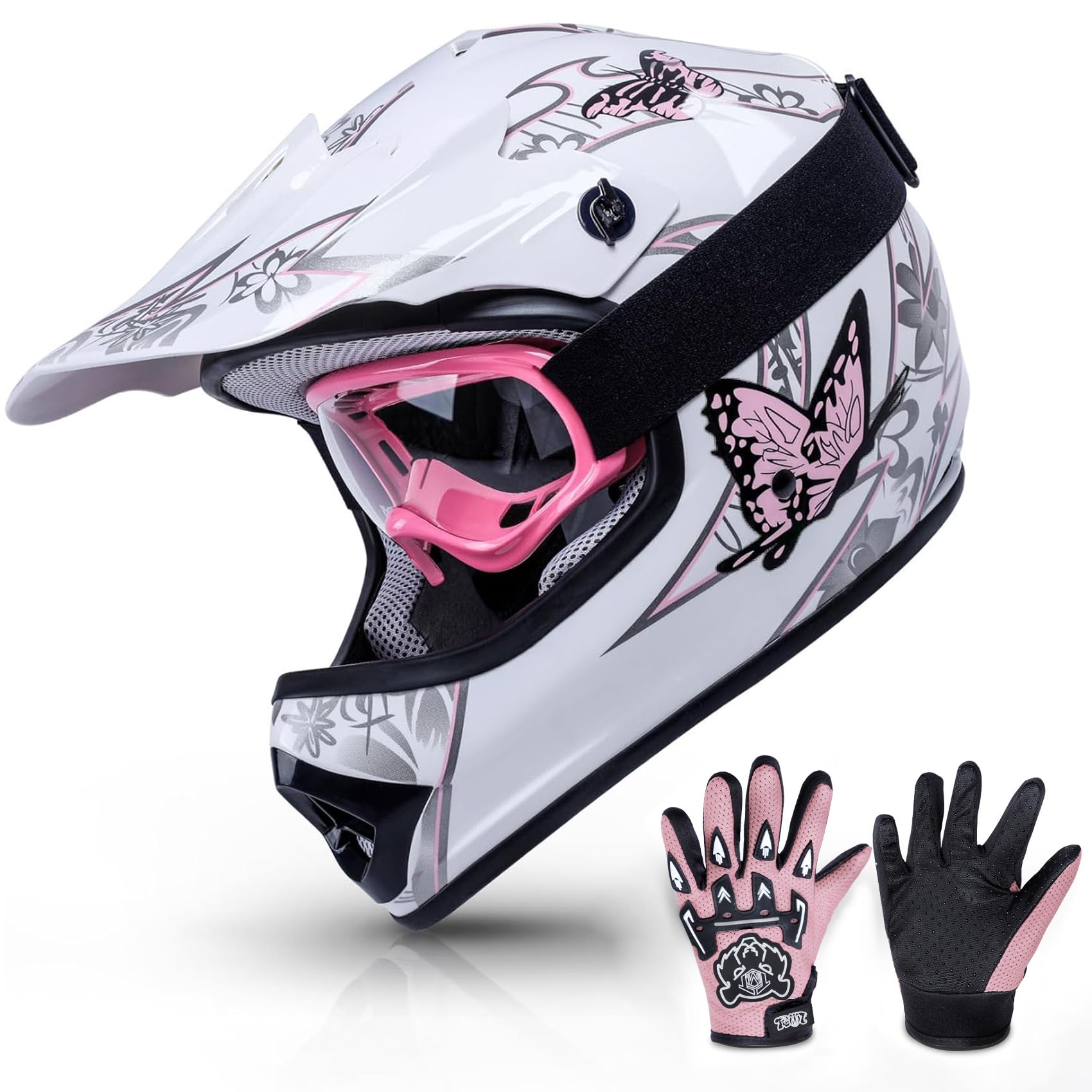 TCMT youth helmet front view showing DOT protection for dirt trails.